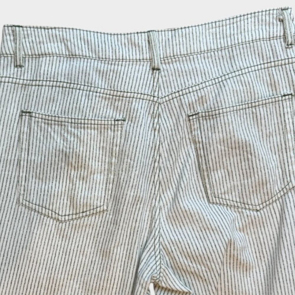 Zara Pinstriped Matching vest and jean set - size L - Picture 12 of 12